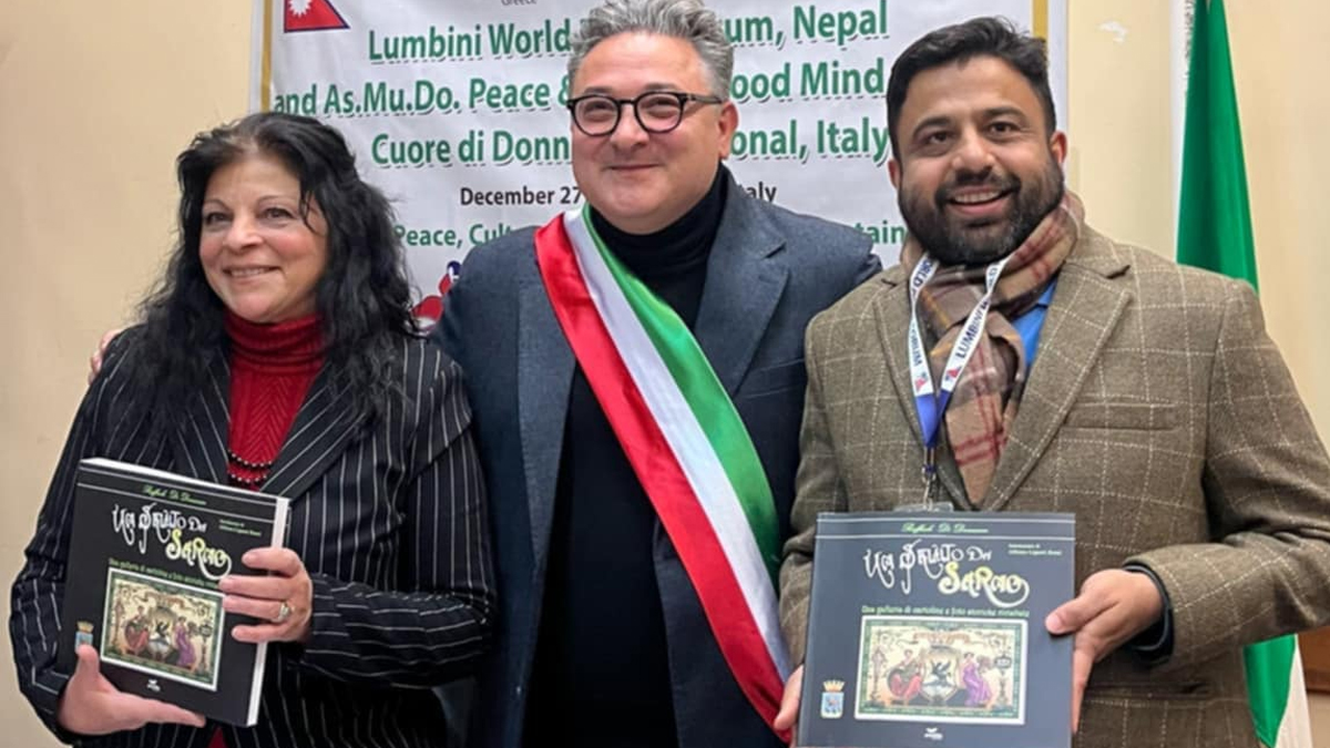 लुम्बिनी वर्ल्ड पिस फोरमका संस्थापक गौतम इटालीमा सम्मानित