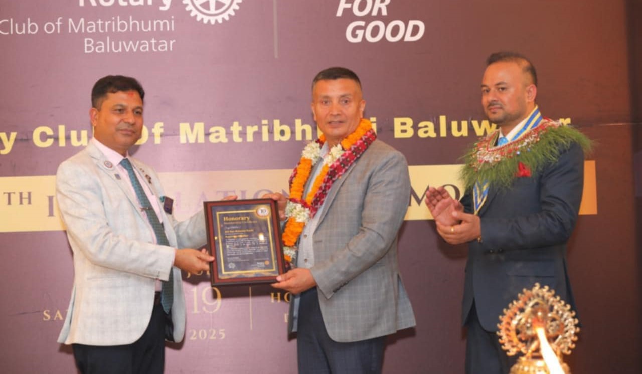 एआइजी दानबहादुर कार्कीलाई ‘मातृभूमि हिरो’ अवार्ड 