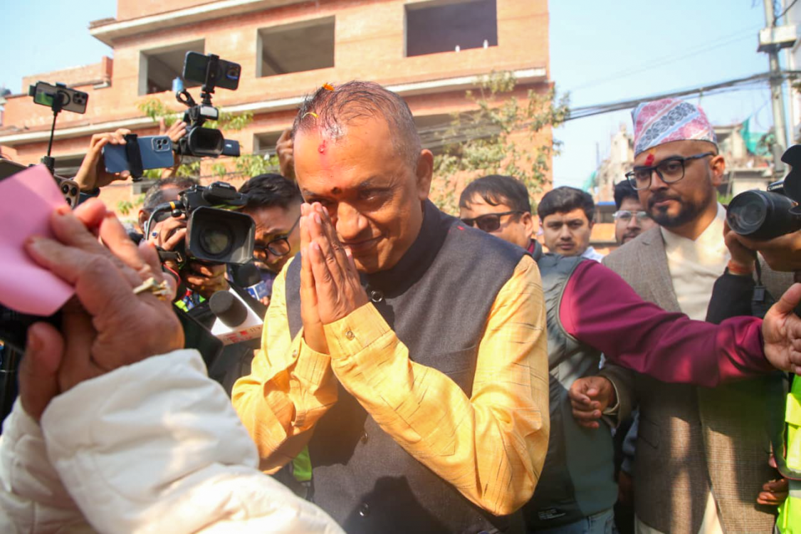 प्रतिनिधिसभा निर्वाचनमा जनसहभागिताप्रति गगन थापाको आभार व्यक्त