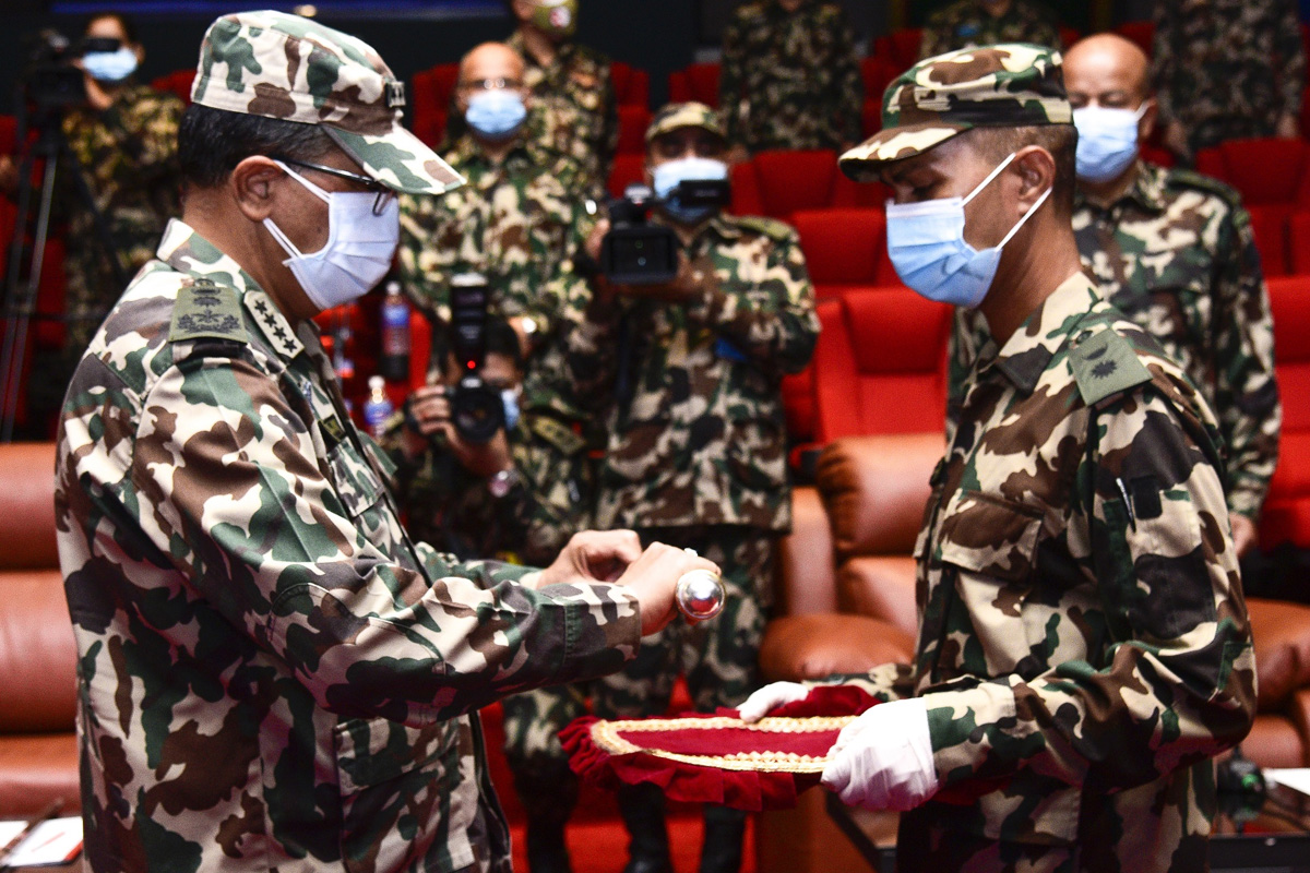 नेपाली सेनाको सांगठनिक पुनःसंरचना कार्यान्वयन 