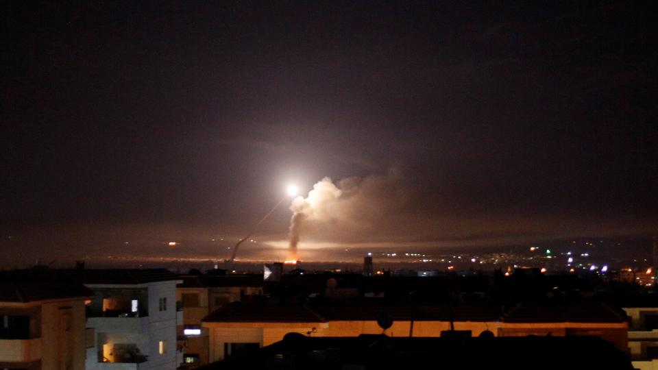सिरियामा इजरायली मिसाइल आक्रमण