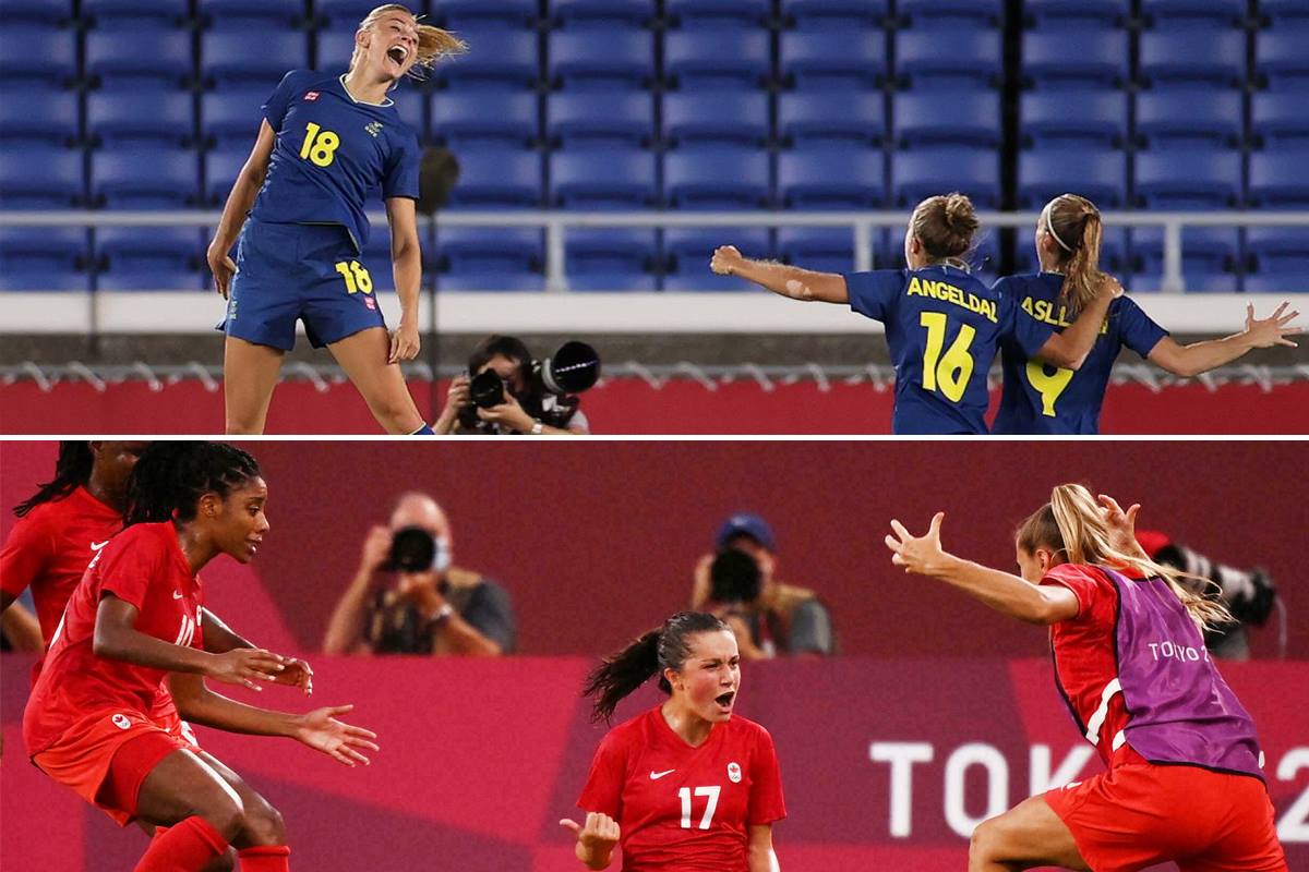 महिला फुटबलको स्वर्णका लागि स्वीडेन र क्यानडा भिड्ने