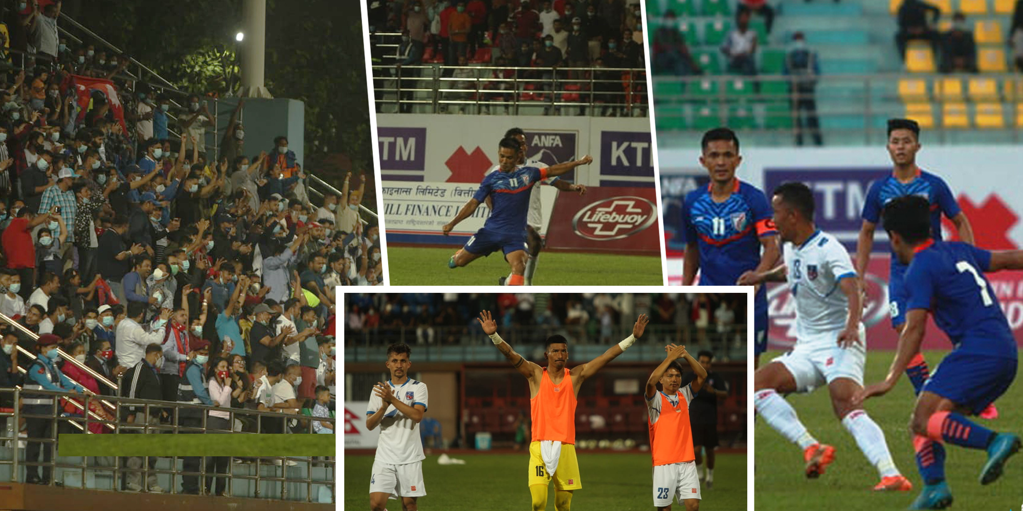 तस्बिरमा नेपाल र भारतबीचको दोस्रो मैत्रीपूर्ण खेल