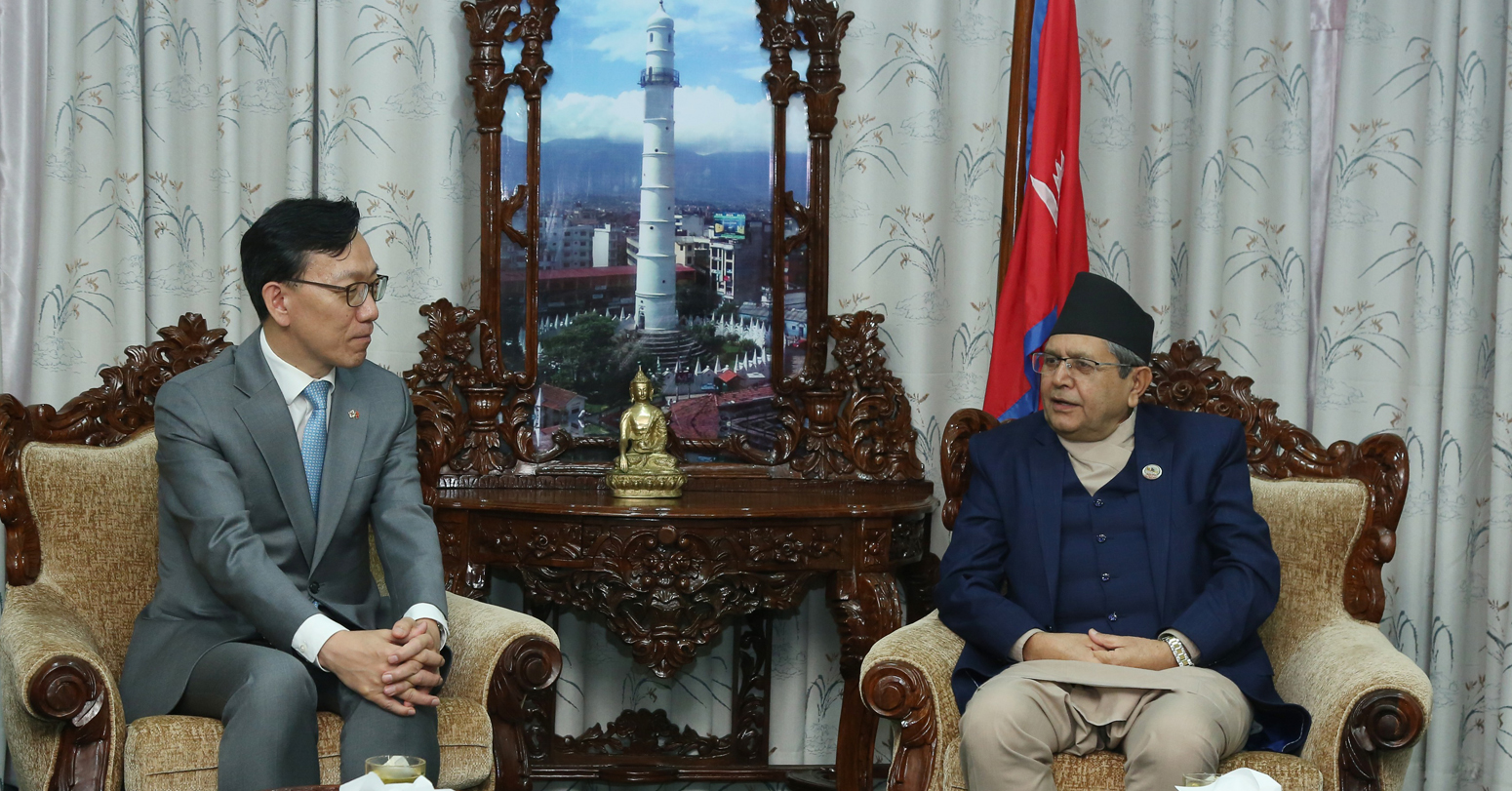 समामुख घिमिरे र दक्षिण कोरियाका राजदूतबीच भेट