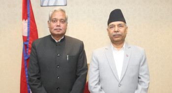 उपराष्ट्रपति यादव र भारतका राजदूत श्रीवास्तबीच भेट