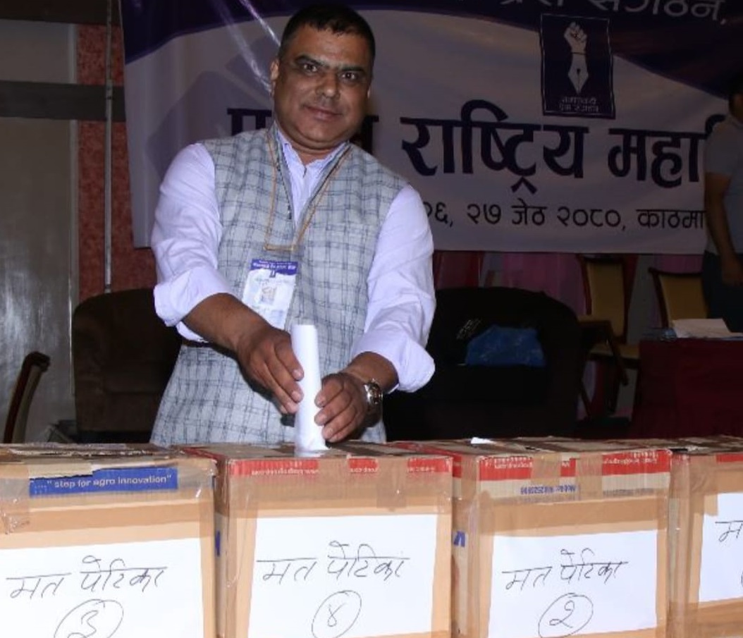 समाजवादी प्रेस सङ्गठनको अध्यक्षमा सुवेदी विजयी