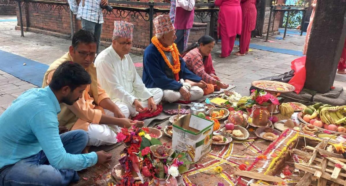 राष्ट्रपति पौडेलका तर्फबाट भिमेश्वर मन्दिरमा क्षमा पूजा