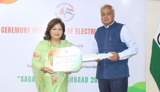सगरमाथा संवादका लागि भारत सरकारबाट सवारीसाधन सहयोग  