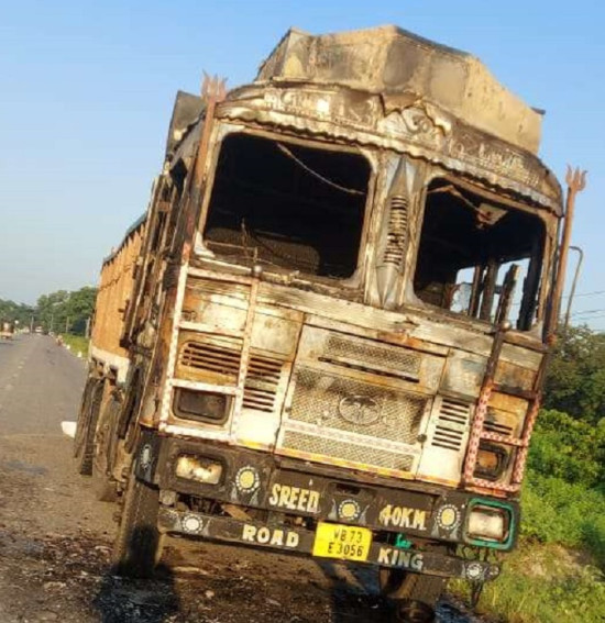 दुर्गा प्रसाईंको पक्राउविरूद्ध प्रदर्शनमा ट्रक जलाउने दुई जना पक्राउ