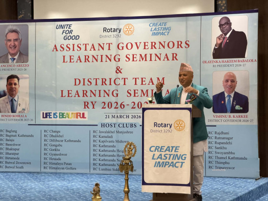 रोटरी नेपाल भुटानका आगामी कार्यकालका पदाधिकारीलाई एक दिने कार्यशाला