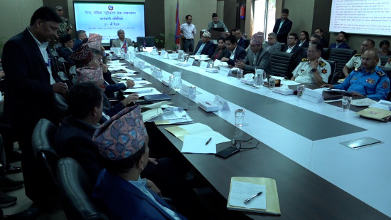 विपद् कार्यकारी समितिको बैठकमा मनसुन तथा पूर्वतयारीबारे पाँच एजेण्डामा छलफल