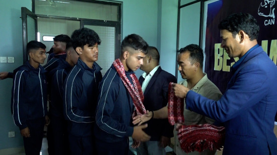 एसीसी मेन्स यू–१६ इस्ट जोन कप खेल्ने नेपाली टोलीको बिदाइ 