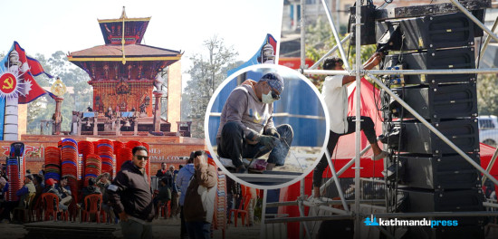 सल्लाघारीमा एमाले महाधिवेशनको तयारी [तस्बिरहरू]