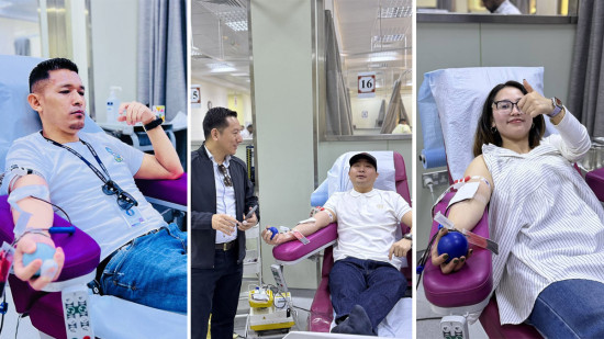 तमू समाज कुवेतको बृहत रक्तदान, १२६ जनाले गरे रक्तदान