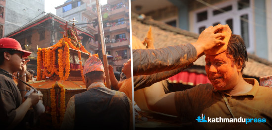 तस्बिरमा हेर्नुस् थिमीको सिन्दूर जात्रा