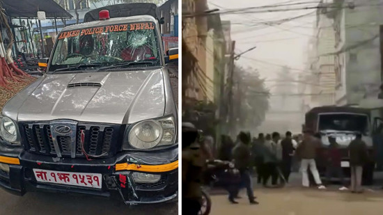 वीरगञ्जको आदर्शनगरमा सुरक्षाकर्मी र व्यापारीबीच झडप : एक सशस्त्र प्रहरी घाइते, गोदाममा छापा