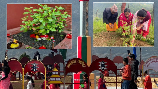 नेपालकै पहिलो नवग्रह मन्दिर परिसरमा २७ नक्षत्रका विरुवा सहित वृक्षारोपण 