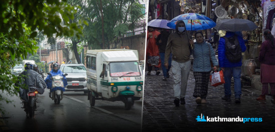 मोन्था प्रभावले निथ्रुक काठमाडौं [फोटो फिचर]