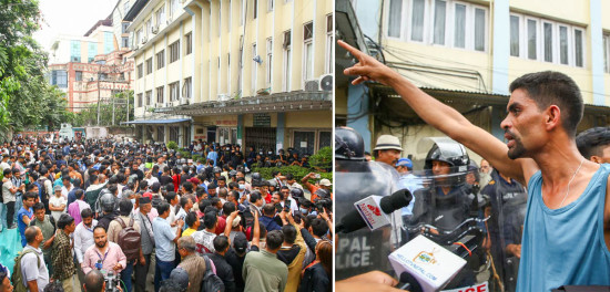 ​गणेश नेपालीको निधनपछि वीर अस्पतालमा तनाव [तस्विरहरू]