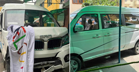 कलंकीमा स्कुलको माइक्रो भ्यान दुर्घटना हुँदा विद्यार्थीको मृत्यु, सातजना घाइते  