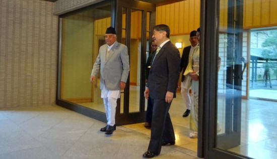 राष्ट्रपति पौडेल र जापानका सम्राटबीच भेट, जापानिज सहयोगको प्रशंसा