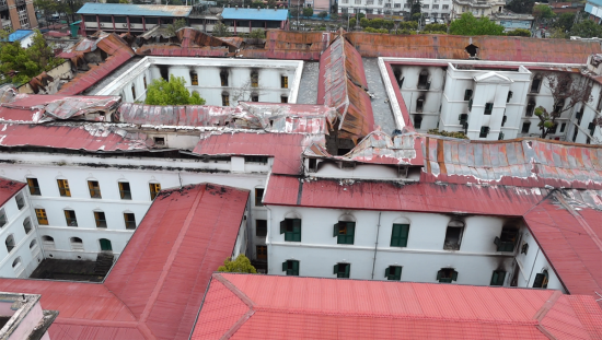 पुनःनिर्माणकाे पर्खाइमा  सडक विभागको ऐतिहासिक भवन