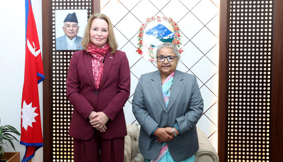 प्रधानमन्त्री कार्कीसँग नर्वेली राजदूतको शिष्टाचार भेट