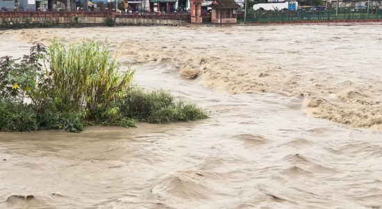 थापाथलीस्थित बागमती नदीमा जल सतह सतर्कता तह पार