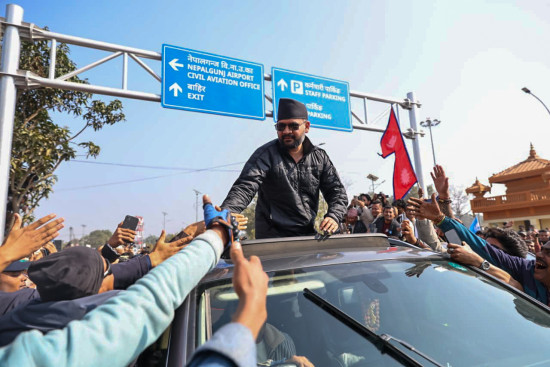 नेपालगन्जमा बालेनको भव्य स्वागत