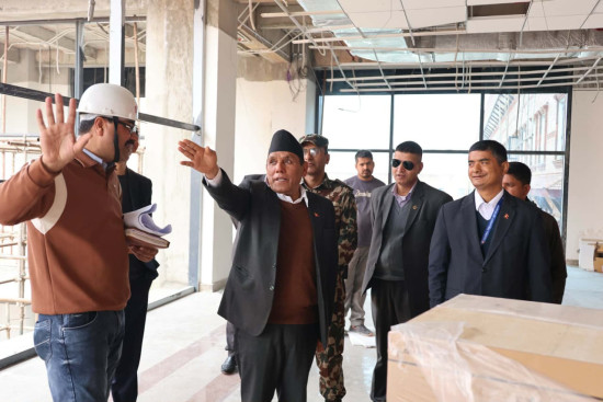 राष्ट्रिय सभा अध्यक्ष दाहालद्वारा निर्माणाधीन संसद भवनको अनुगमन