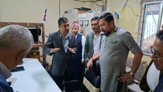 ऊर्जा मन्त्री श्रेष्ठद्वारा कुलेखानी जलविद्युत् ड्यामको निरीक्षण, बाँध जोखिममुक्त