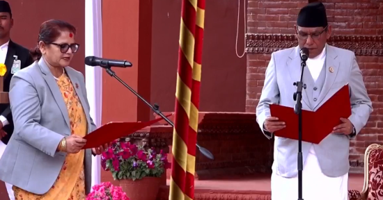 नवनियुक्त राष्ट्रिय सभा उपाध्यक्ष भण्डारीले लिइन् शपथ