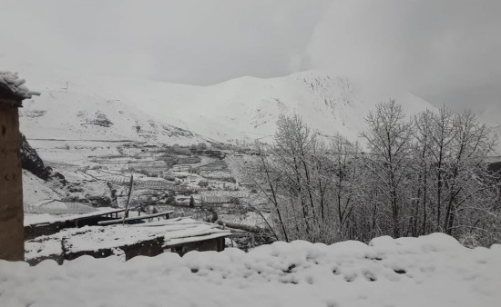 मुस्ताङका उच्च भेगमा भारी हिमपात