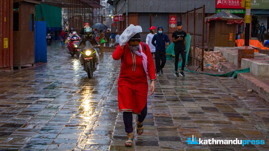काठमाडौं उपत्यकासहित पहाडी भूभागमा सामान्य वर्षा
