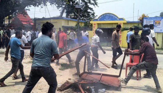 राजविराज नगरपालिकामा झडप, ठूलो संख्यामा सुरक्षाकर्मी परिचालन