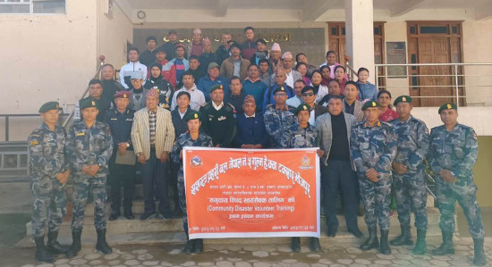 स्थानीयवासीलाई विपद् स्वयंसेवक तालिम