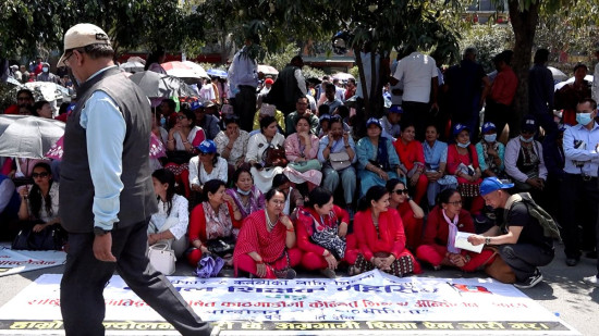 शिक्षक आन्दोलन आज २५औँ दिन पनि जारी