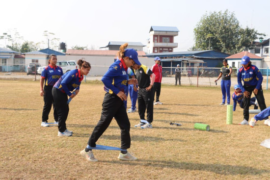 यू–१९ महिला क्रिकेट टिमको बन्द प्रशिक्षण सुरु