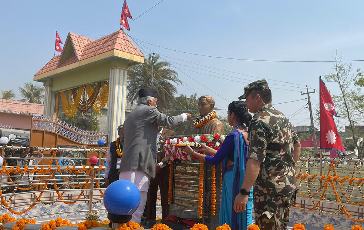 राष्ट्रपति पौडेलद्वारा सालिक अनावरण (तस्बिरहरू)