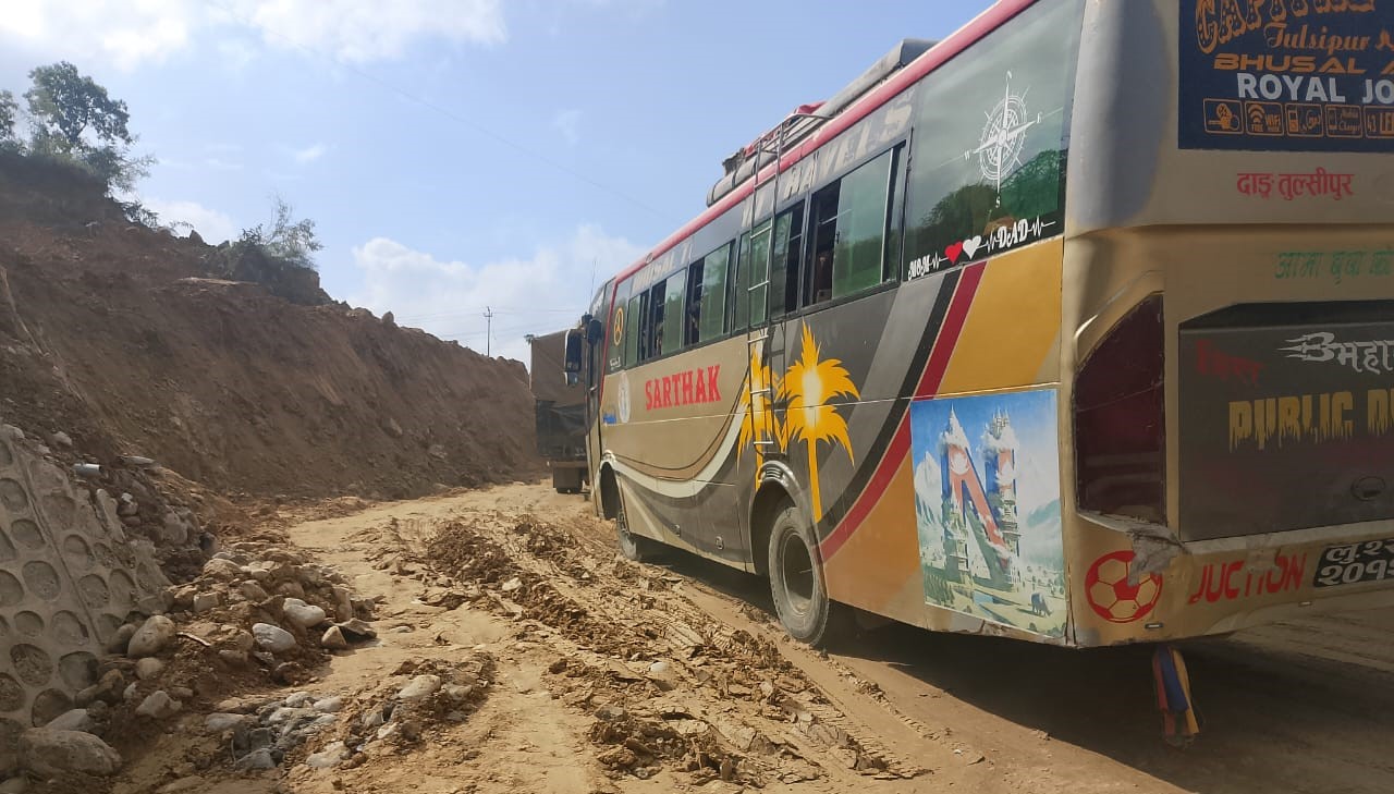 दाउन्नेमा यातायात एकतर्फी सञ्चालन