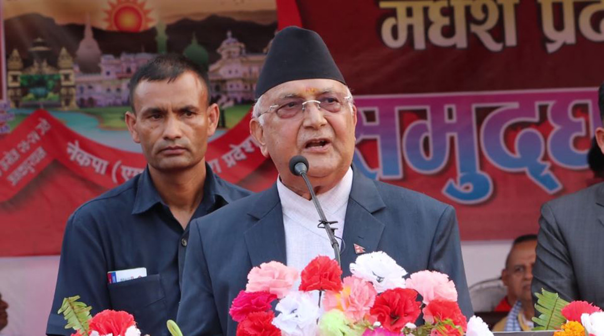 आफ्नो भविष्य अन्धकार देख्नेले एमालेको विरोध गरे : ओली
