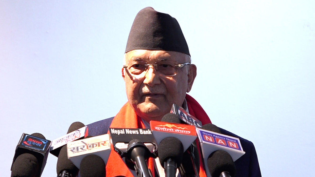 बाह्य शक्तिका कारण हामी पछाडि पर्यौं : अध्यक्ष ओली