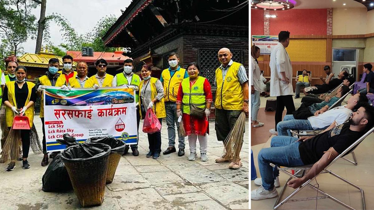 लायन्स क्लब ३२५ के अन्तर्गतका तीन गुप्रद्धारा सप्ताहव्यापी कार्यक्रम सम्पन्न  