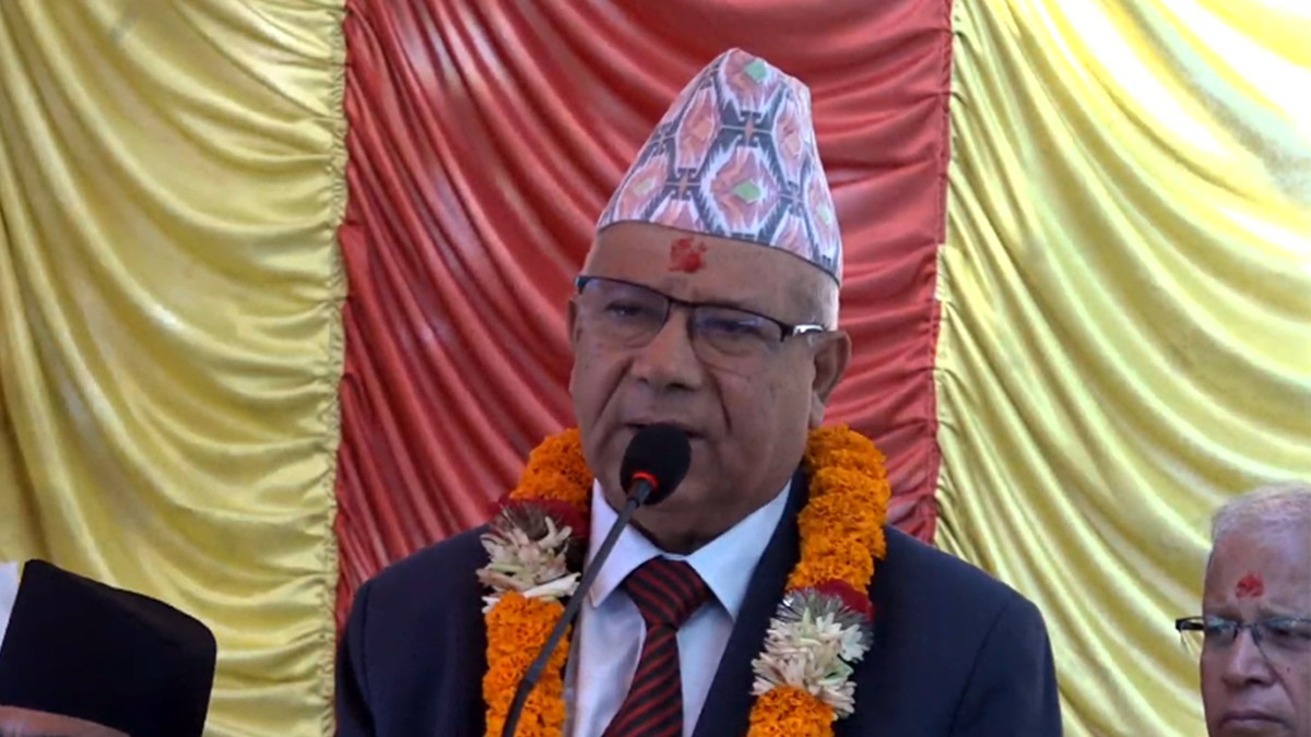 अस्थिरता ल्याउने शक्तिविरुद्ध प्रतिवाद गर्न तयार हुनुपर्छ : अध्यक्ष नेपाल