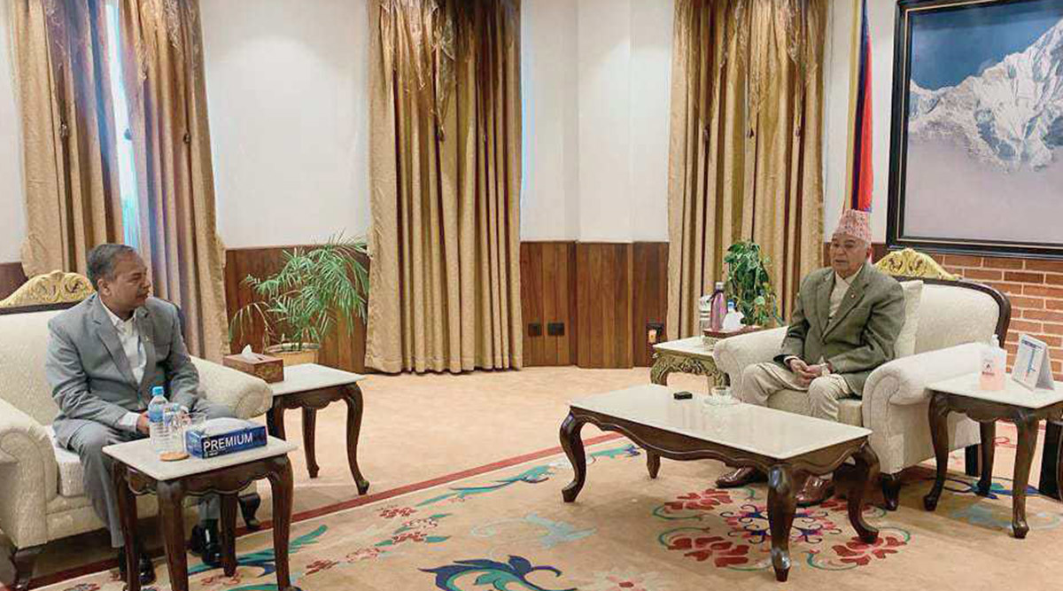 राष्ट्रपति पौडेल र उपराष्ट्रपति यादवबीच भेट