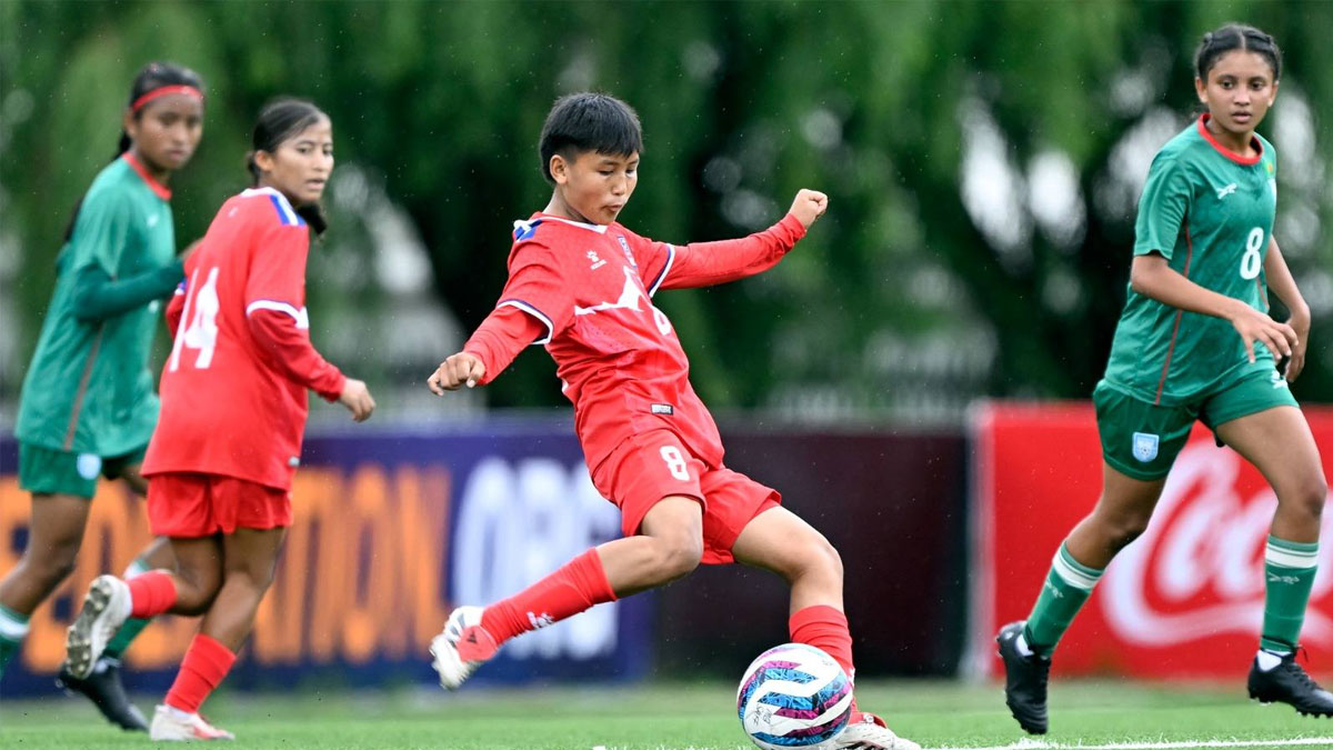 यू–१७ महिला साफमा नेपाल बंगलादेशसँग पराजित