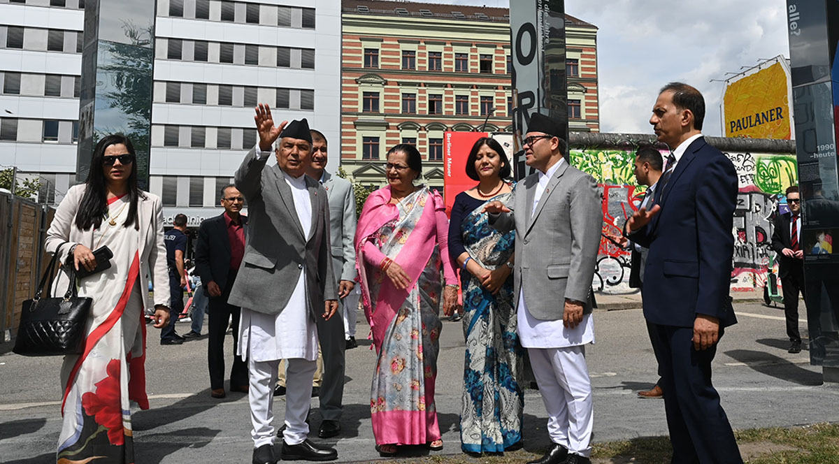 राष्ट्रपति पौडेलद्वारा पूर्वी बलिन भ्रमण, आजै स्वदेश फर्कदै