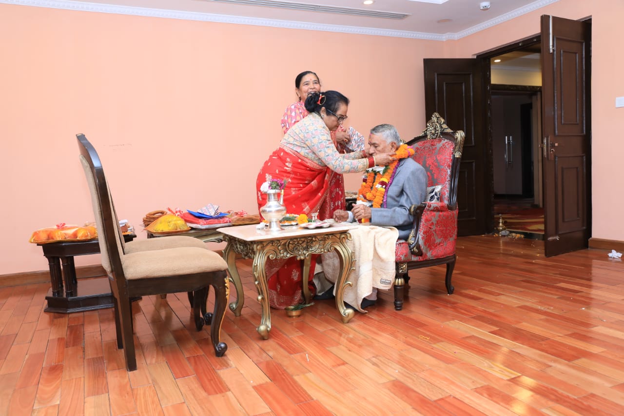 राष्ट्रपति पौडेलले बहिनीहरूबाट भाइटिका