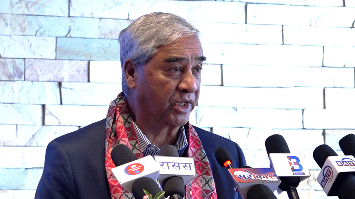 चीनको खिलाफमा नेपालको भूमि प्रयोग गर्न दिइने छैन : सभापति देउवा