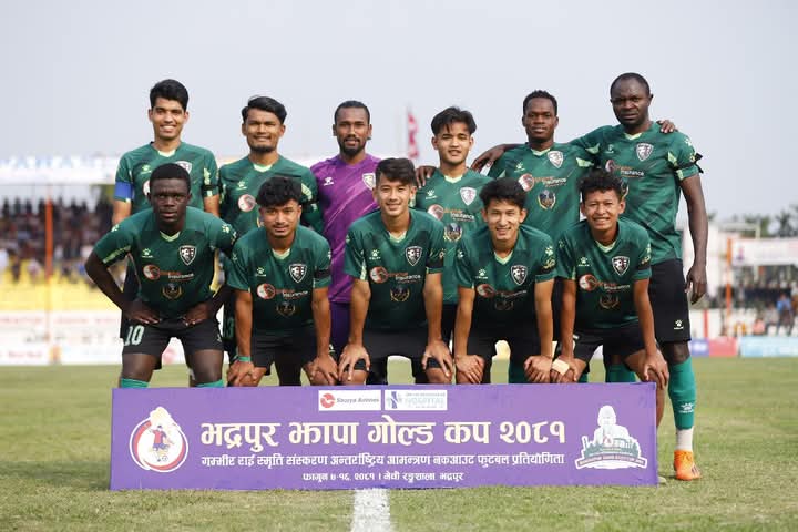 काउर्न बाजार प्रगति संघ बंगलादेश झापा गोल्डकपको सेमिफाइनलमा 